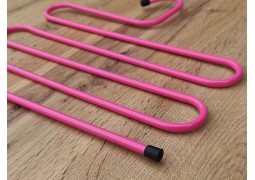 Вішалка-плечики для шарфа на 5 рівнів (розова)